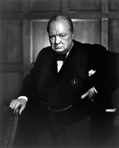 Lyssna på Churchills tal "blood, toil, tears and sweat" som han höll den 13 maj 1940